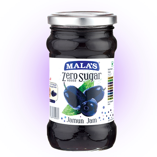 Jamun Zero Added Sugar Jam 350gm Glass Bottle